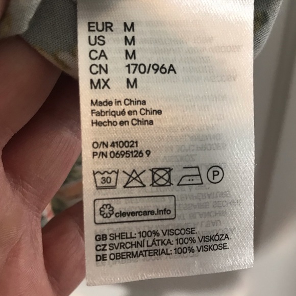 H&M Maternity tunic tropical mini dress hummingbirds - Picture 6 of 6